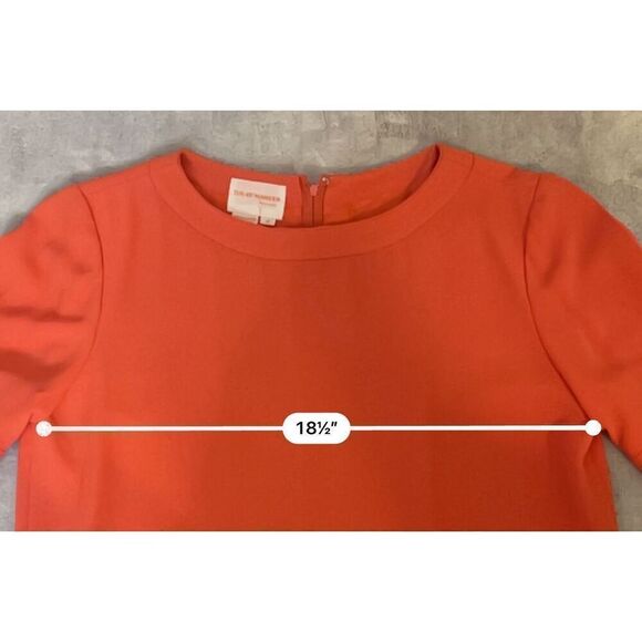 Vintage Orange MOD Pocket Mini Dress Women’s 8 - Picture 7 of 10